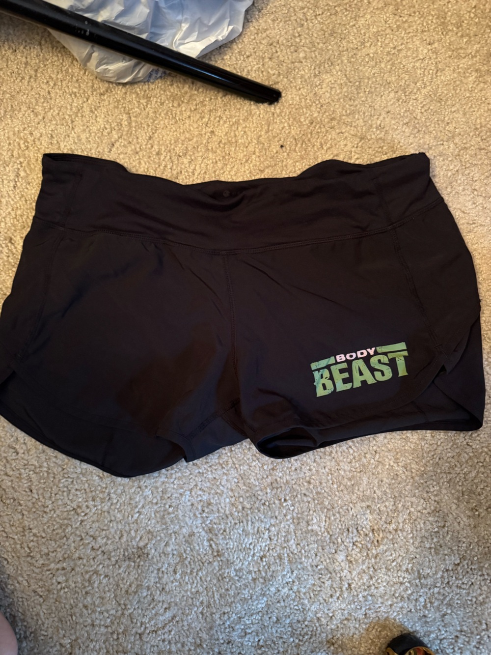 Beachbody Black Athletic 'Body BEAST' Logo Shorts Bodi